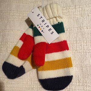 Hudson Bay - colorful Striped Mittens